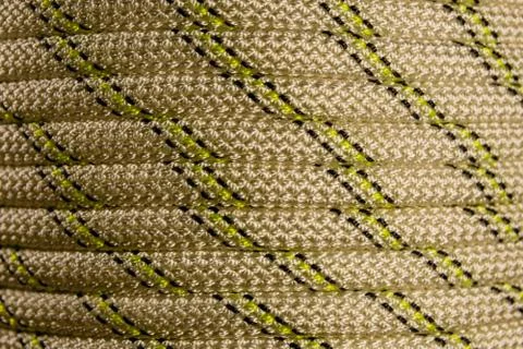 Background of the coiled climbing rope Stock Photos