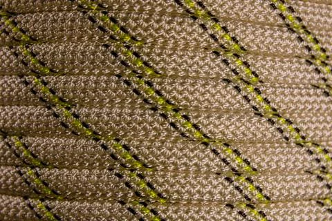 Background of the coiled climbing rope Stock Photos
