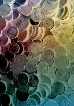 Background of coins Stock Photos