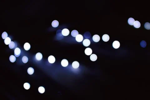 Background of Cold Blurred Lights Bokeh Stock Photos