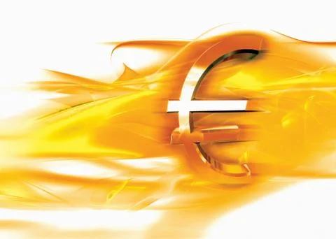 Background collage digital effect euro european Stock Illustration