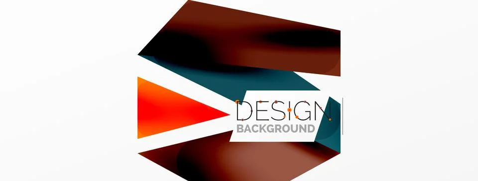 Background color abstract overlapping lines. Minimal composition vector Illustrazione stock
