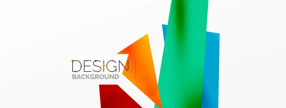 Background color abstract overlapping lines. Minimal composition vector Stock Illustration