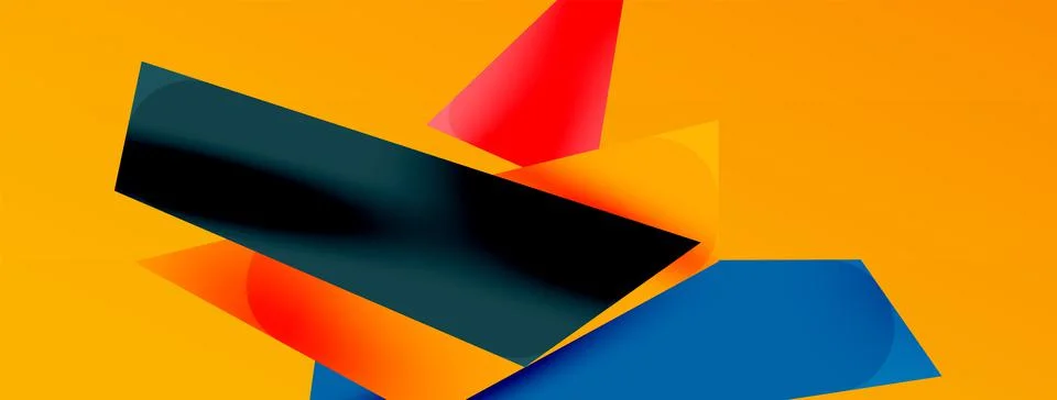 Background color abstract overlapping lines. Minimal composition vector Stock Illustration
