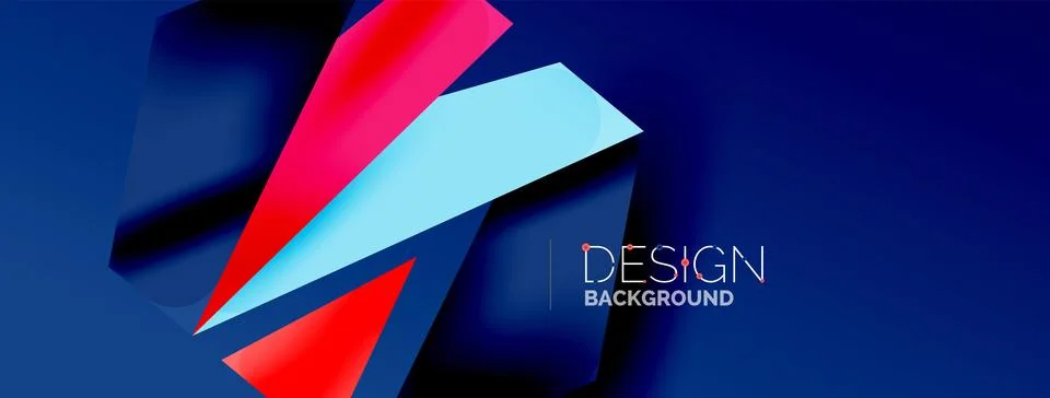Background color abstract overlapping lines. Minimal composition vector Stock Illustration