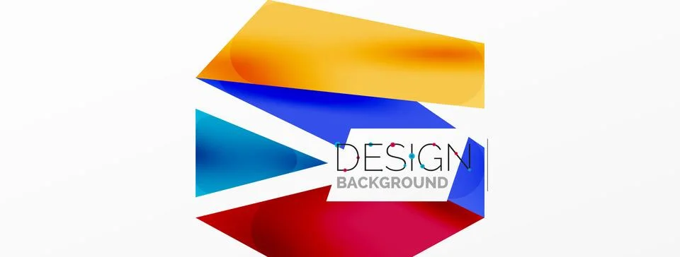 Background color abstract overlapping lines. Minimal composition vector Illustrazione stock