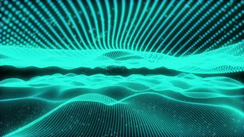 Background with color-changing particles Stock Footage 226516361