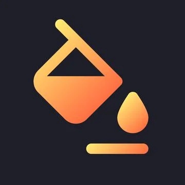 Background color orange solid gradient ui icon for dark theme Stock Illustration