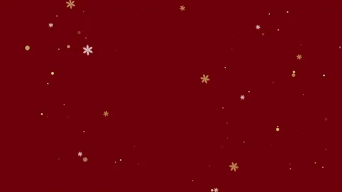 Background color, red. A video of snowflakes fluttering. 動画素材 150474591