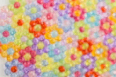 Background, colored beads blurred image Stockillustratie