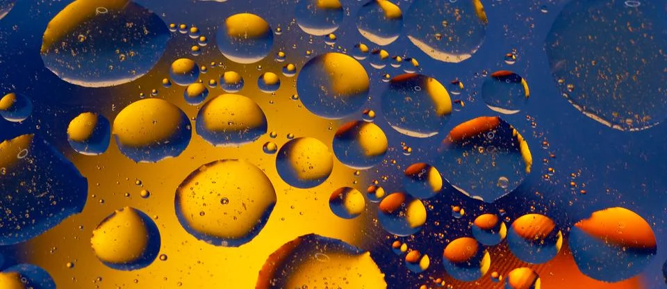 The background of colored bubbles Stock Photos