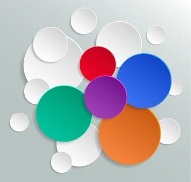 Background - colored circles Stock Illustration
