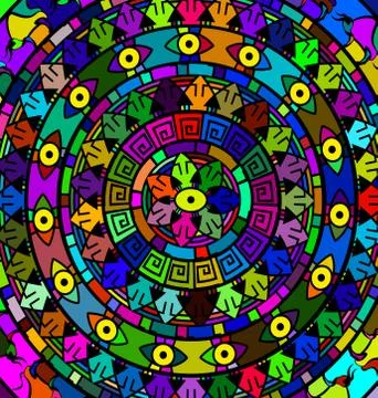 Background colored circles Stock Illustration