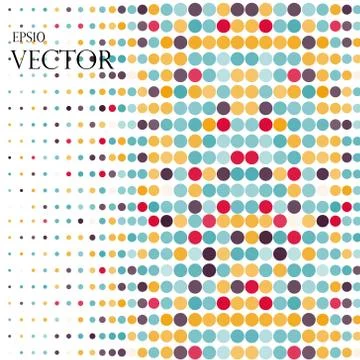 Background with the colored circles in a vector Stockillustratie