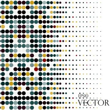 Background with the colored circles in a vector Stock Illustration