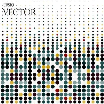 Background with the colored circles in a vector Illustrazione stock