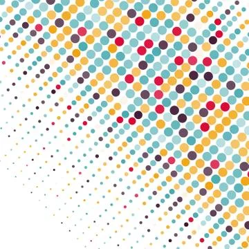 Background with the colored circles in a vector Иллюстрация