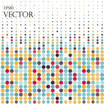 Background with the colored circles in a vector Stock Illustration