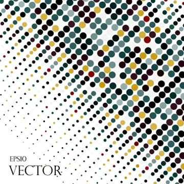 Background with the colored circles in a vector 스톡 일러스트