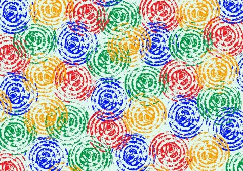 Background colored complex rings Stock Illustration