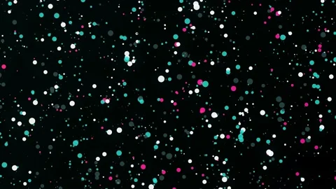 Background of colored dots moving on bla... | Stock Video | Pond5