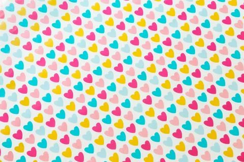 Background colored hearts Stock Photos