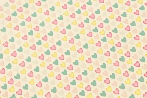 Background colored hearts Stock Photos