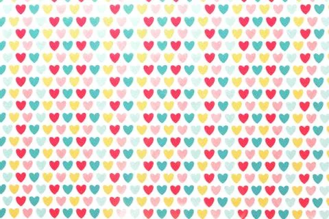 Background colored hearts Foto stock