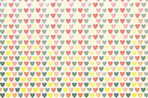 Background colored hearts Stock Photos