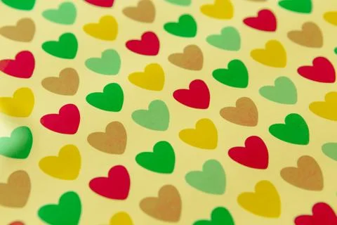 Background colored hearts Stock Photos