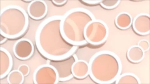 Background with colored lens objects, 3d animation loop Stock Footage 131510773