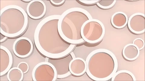 Background with colored lens objects, 3d animation loop Stock Footage 131510804