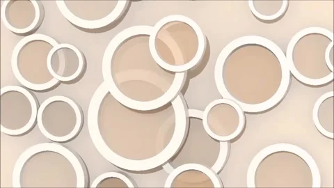 Background with colored lens objects, 3d animation loop Stock Footage 131510809