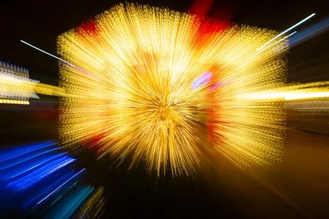 Background of colored lights and panning Stock Photos
