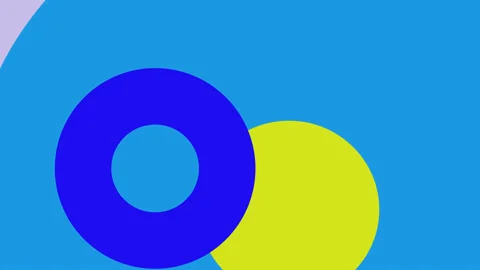 Background with colored moving circles. Abstract animated background. Video stock 230843991