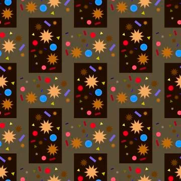 Background colored objects Stock Illustration