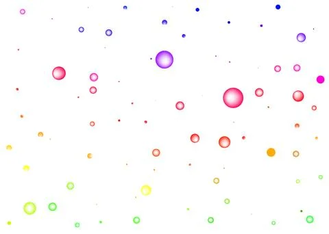 Background with colored soap bubbles of different colors Stock Illustration
