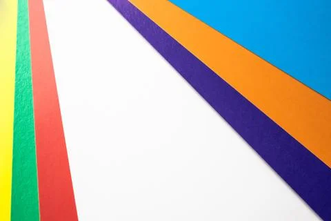 Background with colored stripes. Close-up. Background texture. There is a pla Stock Photos