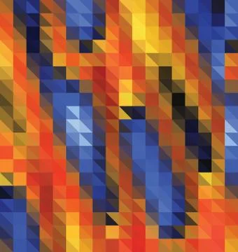 Background with colored triangles Stock Illustration