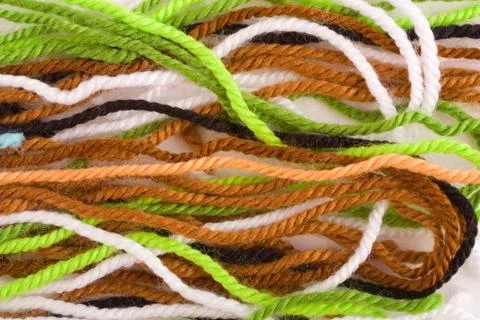 Background of colored wool Stock Photos