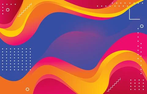 Background-colorful-abstact-shape-background Stock Illustration