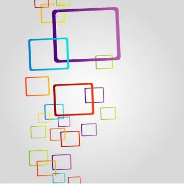 Background with colorful boxes Illustrazione stock