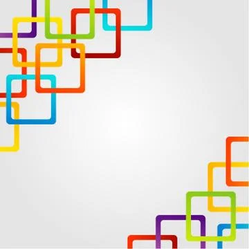 Background with colorful boxes Stock Illustration