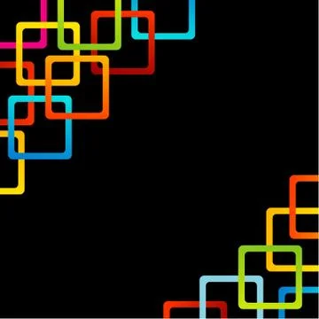 Background with colorful boxes Illustrazione stock