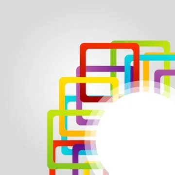 Background with colorful boxes Stock Illustration