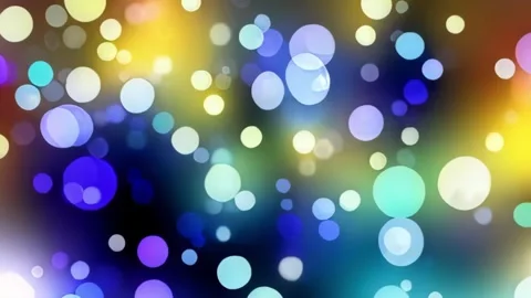 Background with colorful bright lights of different sizes. Stock Footage 291158555