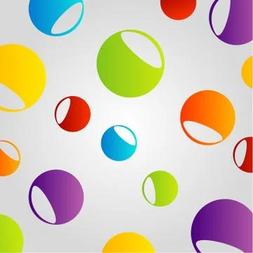 Background with colorful circles Stock Illustration