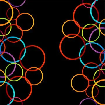 Background with colorful circles Stock Illustration