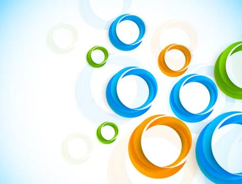 Background with colorful circles Stock Illustration