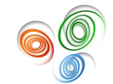 Background With Colorful Circles Stock Illustration